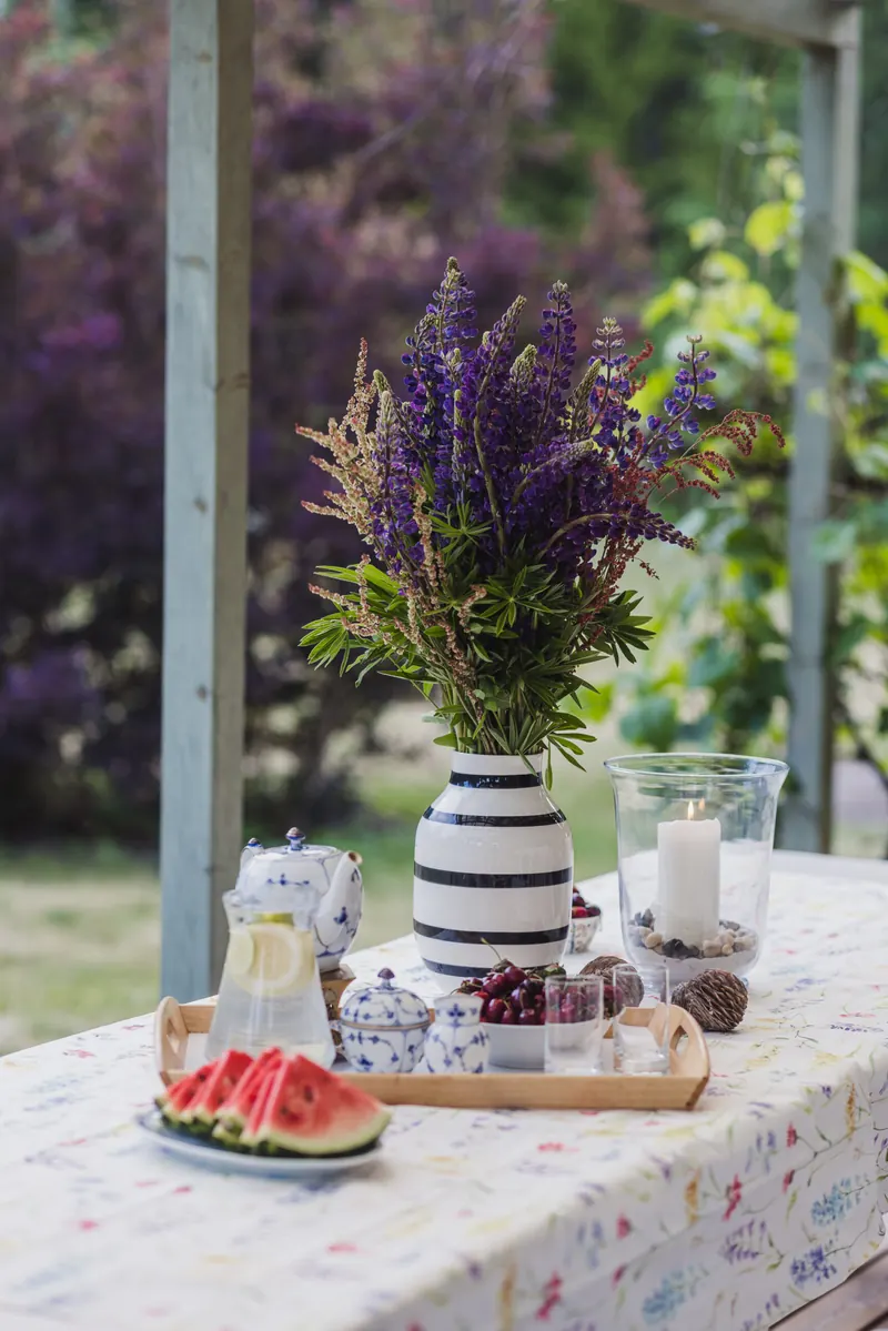 Bouquet on a set table